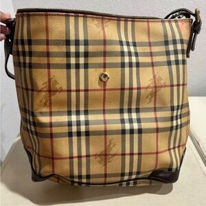 Burberry Haymarket Hobo Style bag